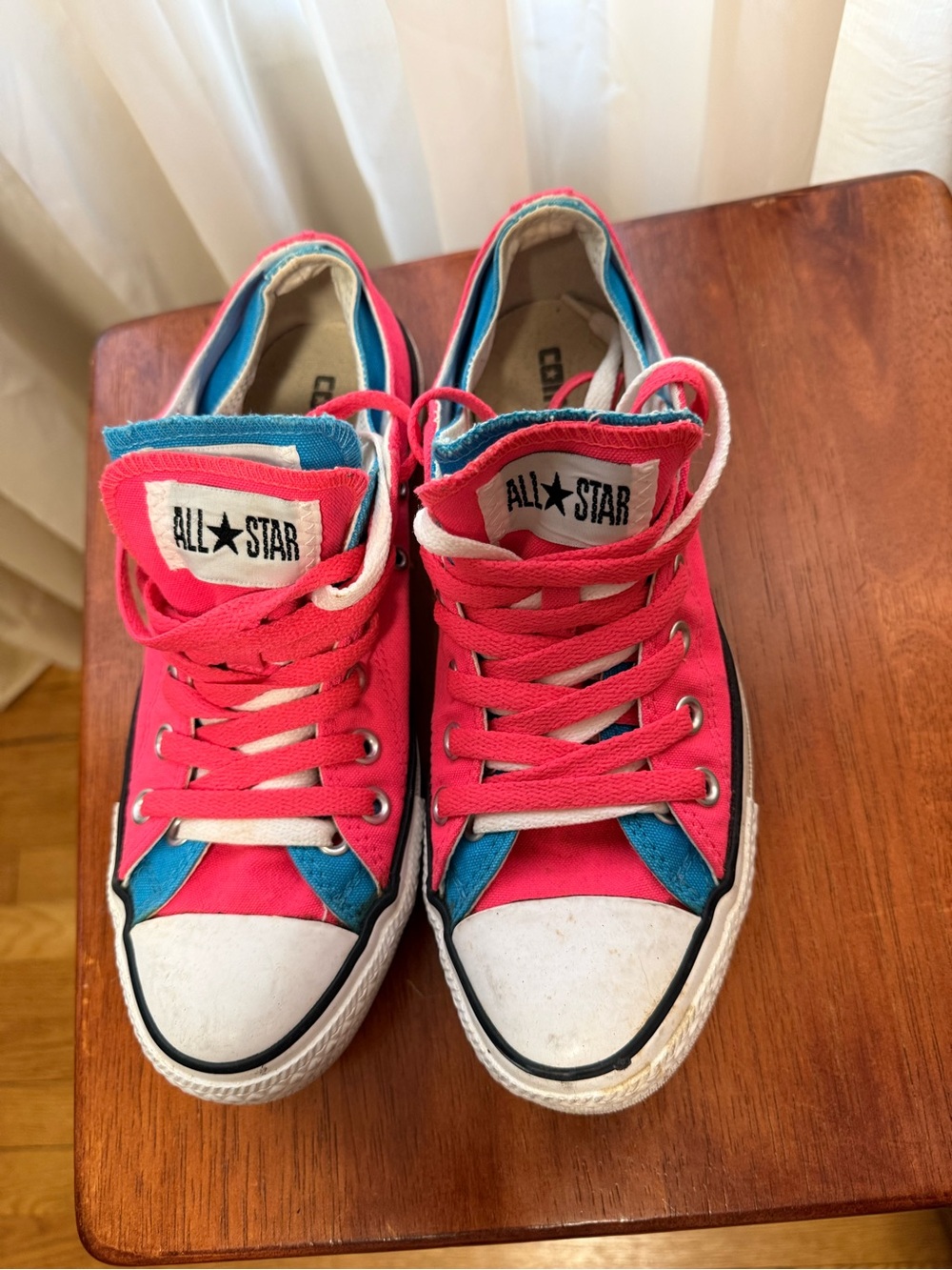 All-Star ' Low Top Sneakers in Pink & Blue